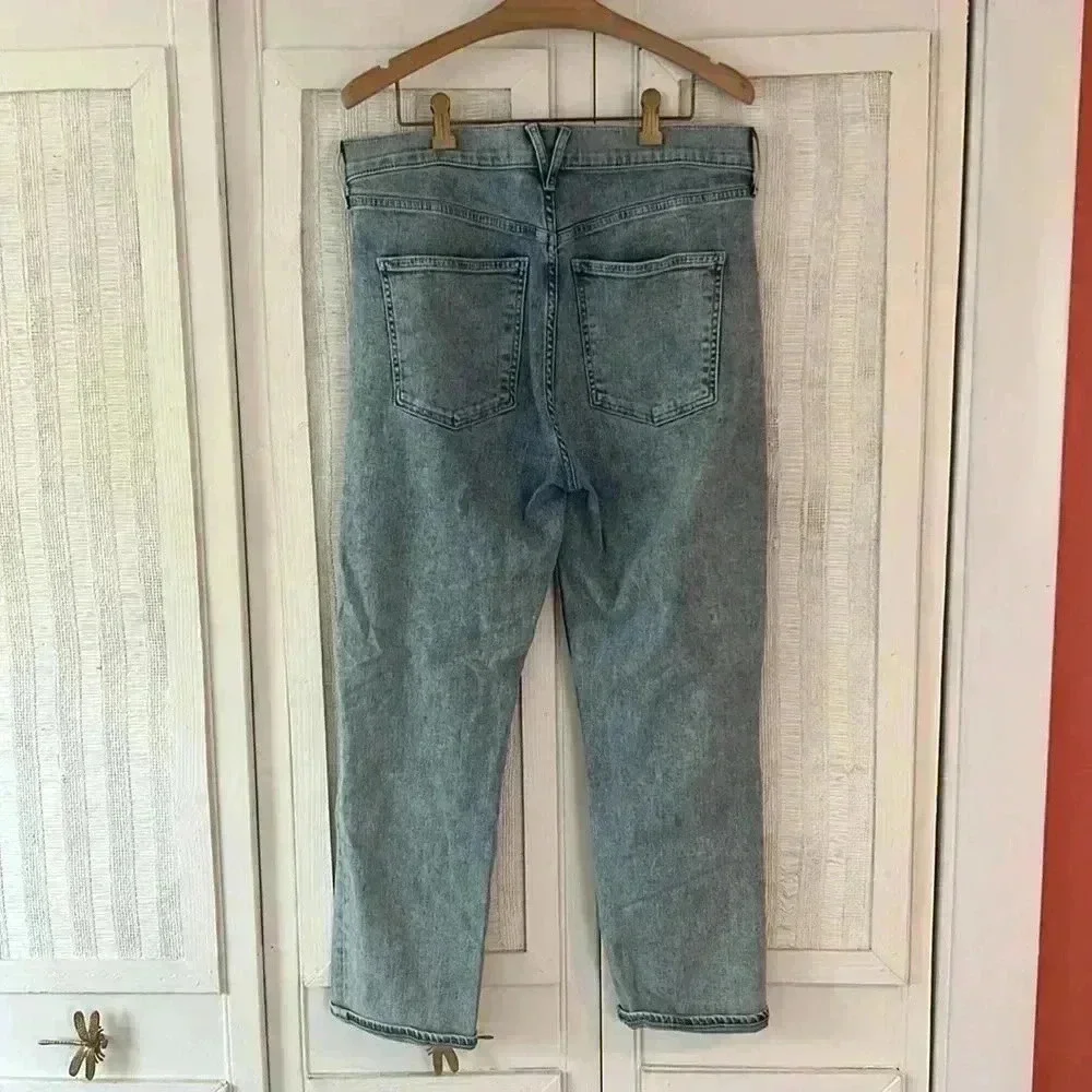 Veronica Beard Sky Blue Straight Leg Jeans - Picture 7 of 8
